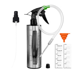 HEYISME BBQ spray bottle held for precise, even basting during grilling.