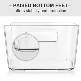 Heyuzb lid storage bin helps neat nested lid storage.
