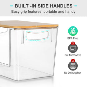 Heyuzb front-opening bin design simplifies item retrieval.