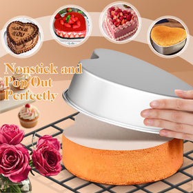 HEYYUMI nonstick coating enables easy release of finished cakes.
