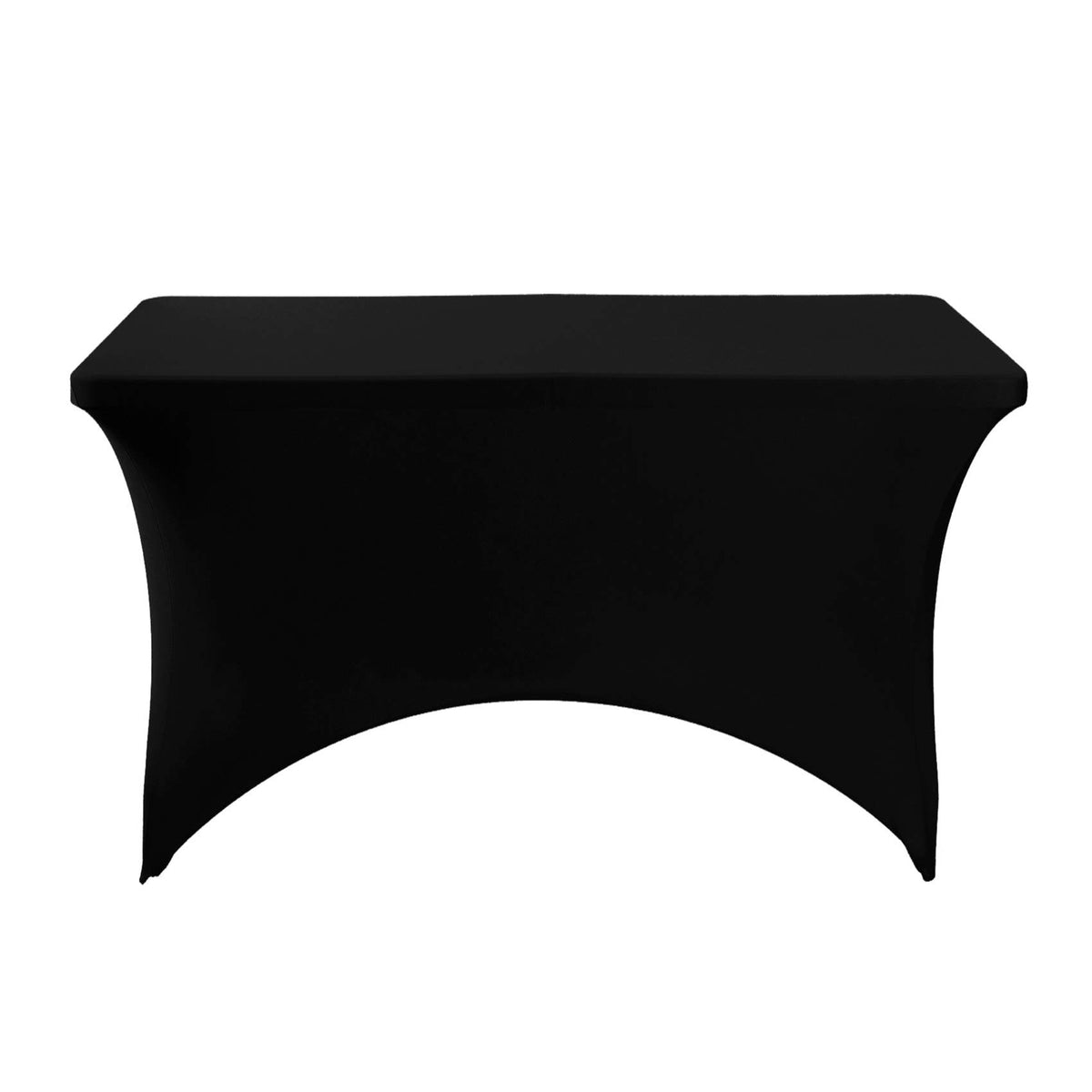 Hezuzo spandex table cover 6ft stretch for elegant banquet styling.