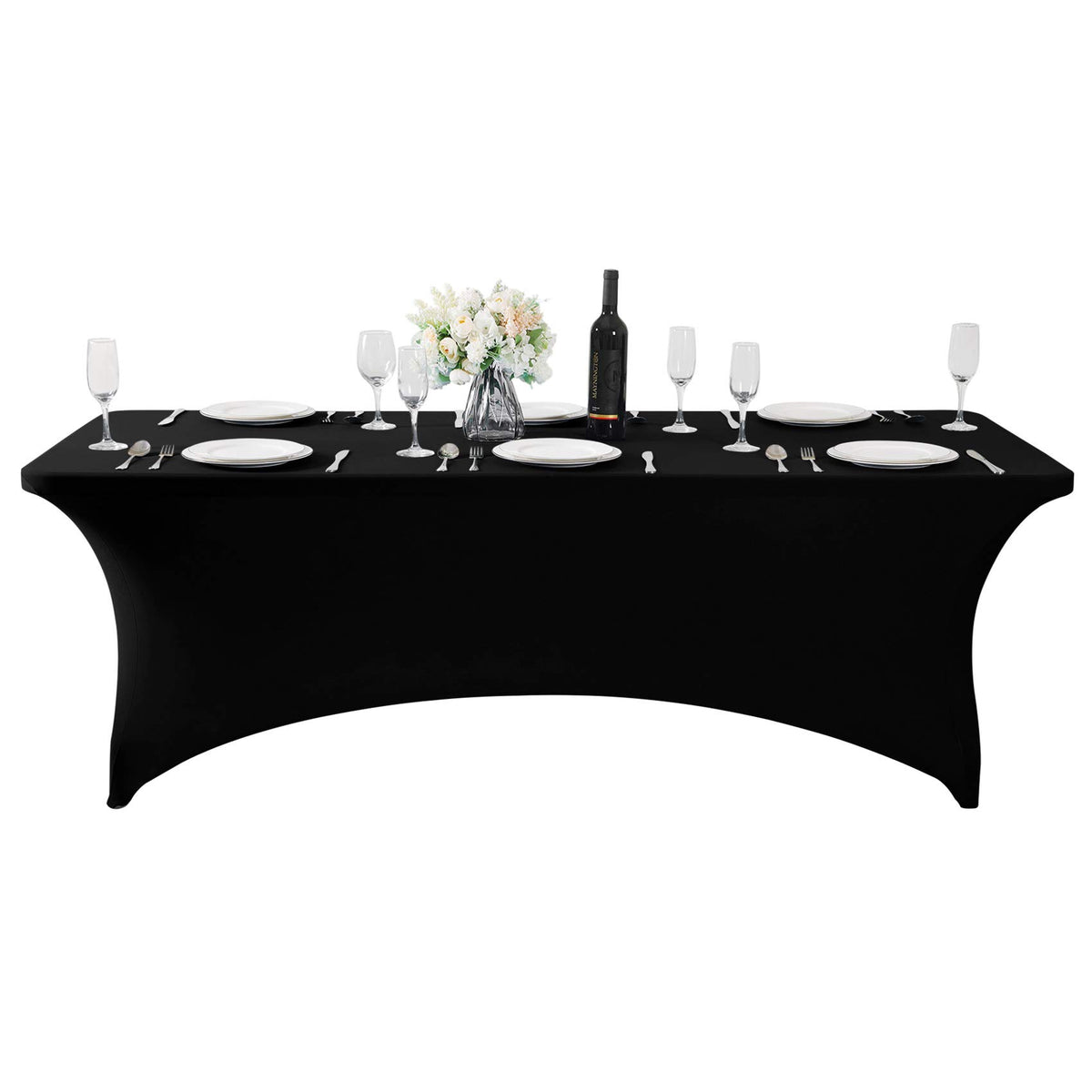 Hezuzo easy-install four-pocket design secures the table cover.