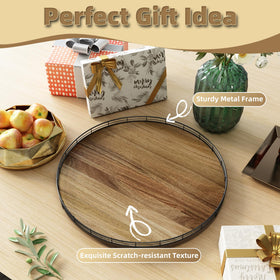 HGF Acacia Wood Lazy Susan gift box packaging ready for gifting