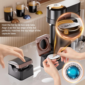 HGIFZ aluminum lids 100-pack ensure premium seals and fresher coffee.