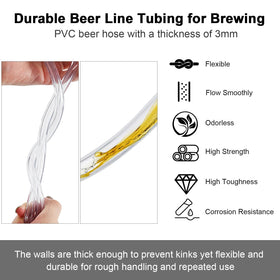 Hgkeke beer line clamps kit securing leak free connections