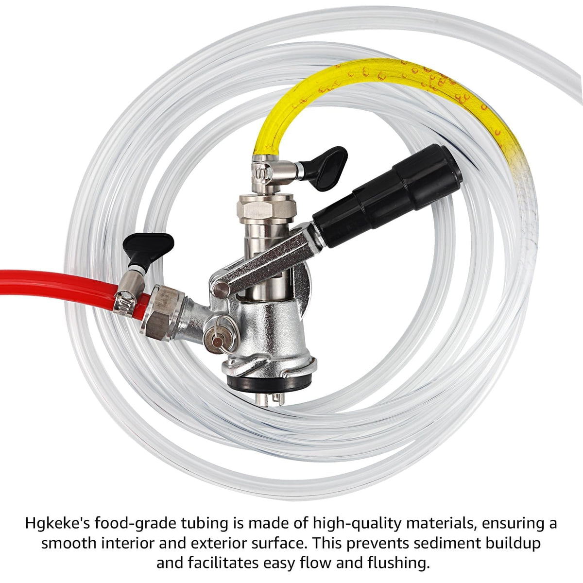Hgkeke extended 25 ft kegerator line enabling flexible setup