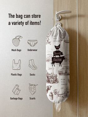 Hglian bag dispenser wall-mount for easy kitchen access.