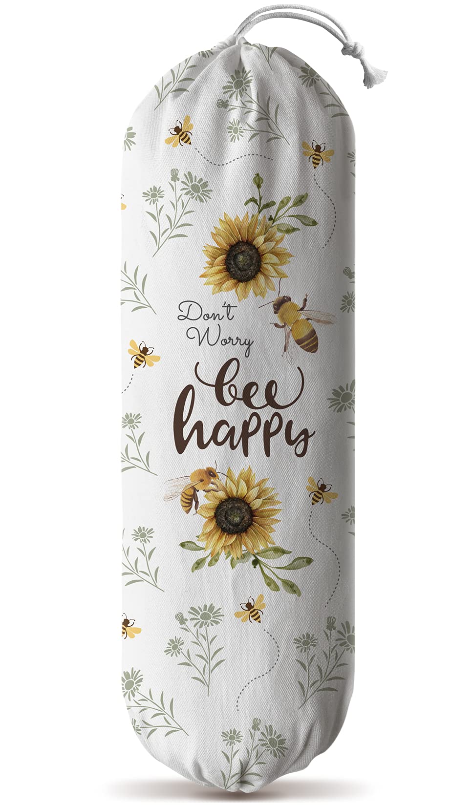 Hglian Bee Happy bag holder front view keeps bags organized and accessible.