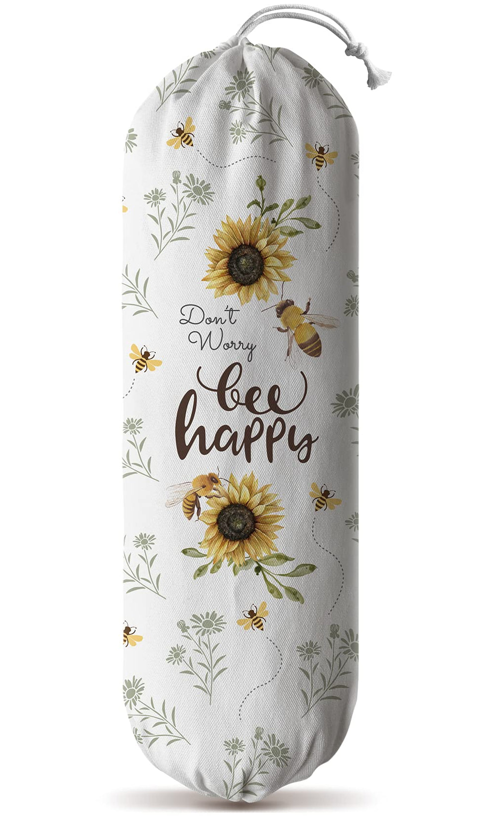 Hglian Bee Happy bag holder front view keeps bags organized and accessible.