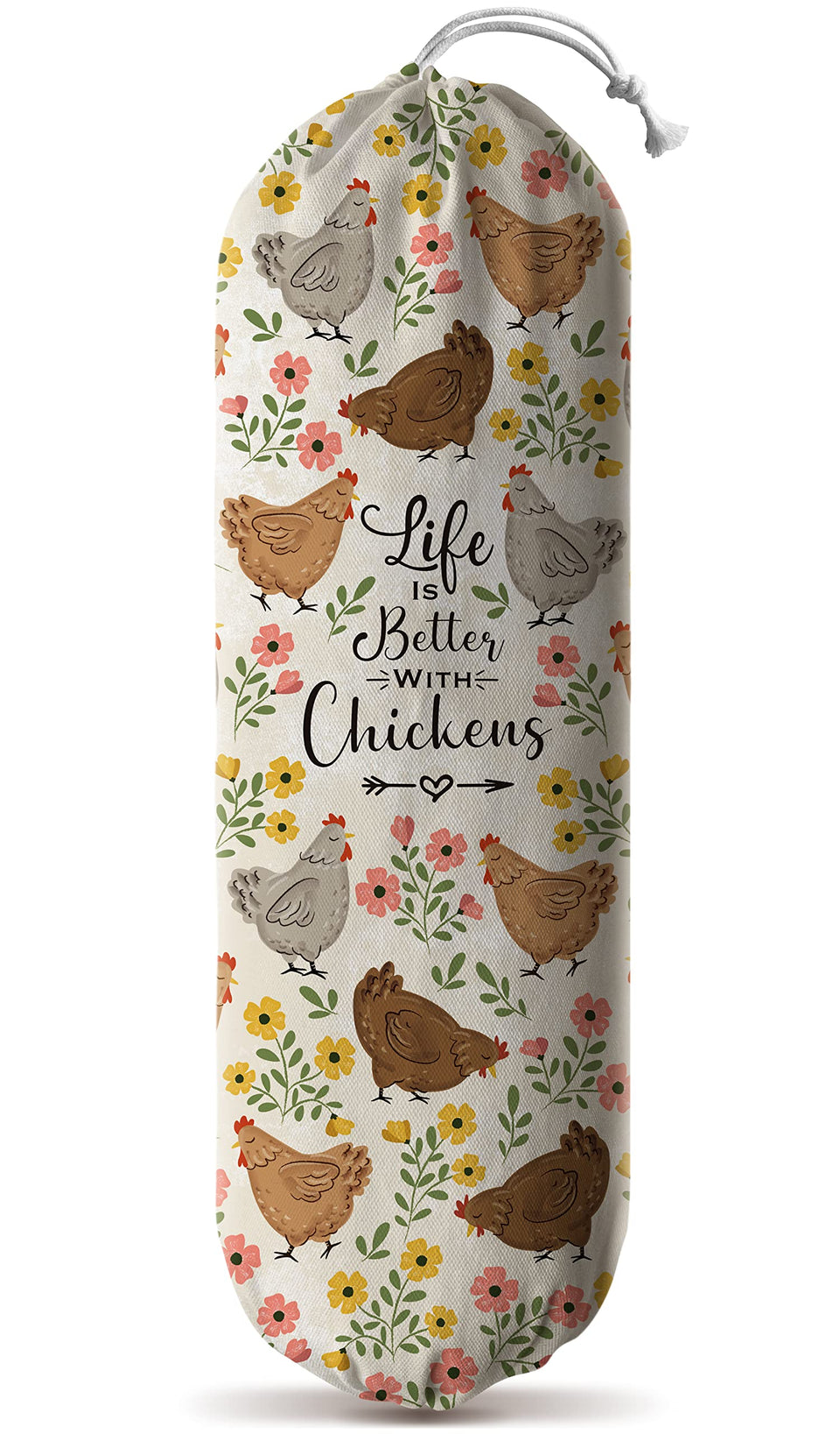 Hglian Chicken Bag Holder front view, organized bags for kitchen use.