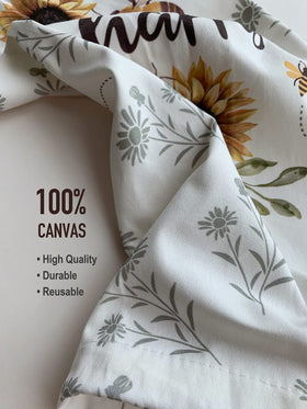 Hglian Bee Sunflower decor adds farmhouse charm while organizing bags.