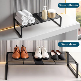 HGZBS versatile black finish complements kitchen, closet, and bathroom interiors.