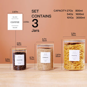 HHMJSM airtight bamboo lids seal freshness in glass jars.