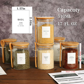 HHMJSM dishwasher-safe glass jars for simple cleaning after use