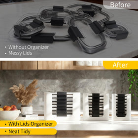 Easy-care lid storage from Hhyoisn is hand-wash friendly