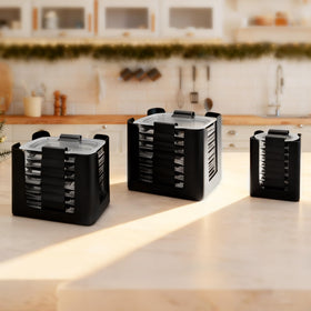 Hhyoisn lid organizer fits multiple lid sizes for Rubbermaid Brilliance