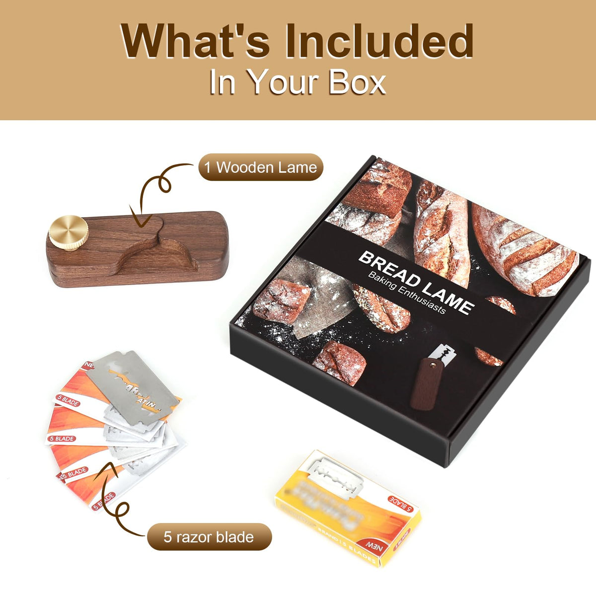 HHZPAEK gift packaging suits bread lovers and hobby bakers beautifully