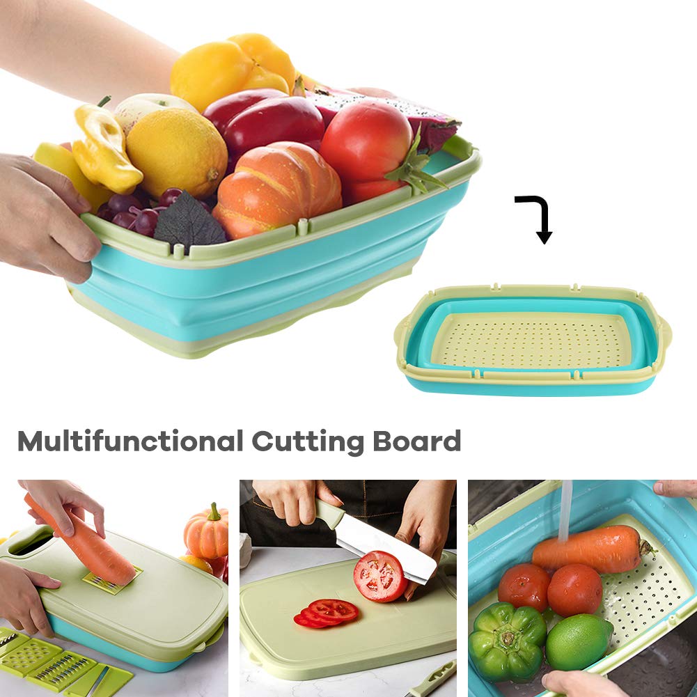 HI NINGER 9-in-1 multi-function cutting board ready for versatile outdoor cooking.