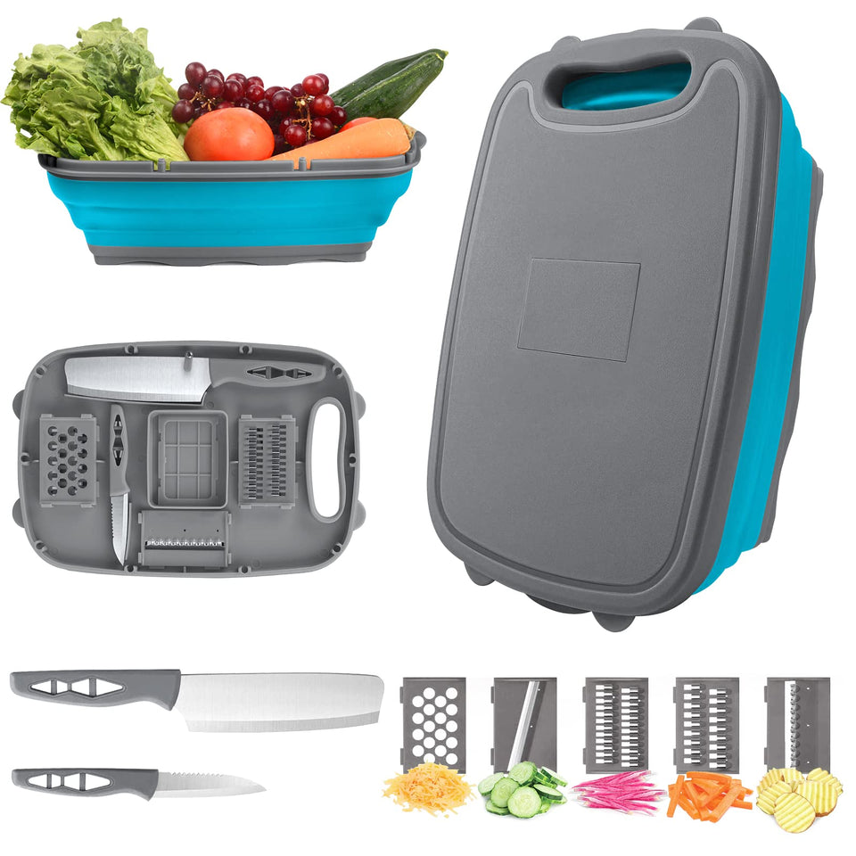 HI NINGER collapsible cutting board folded for compact camping setup