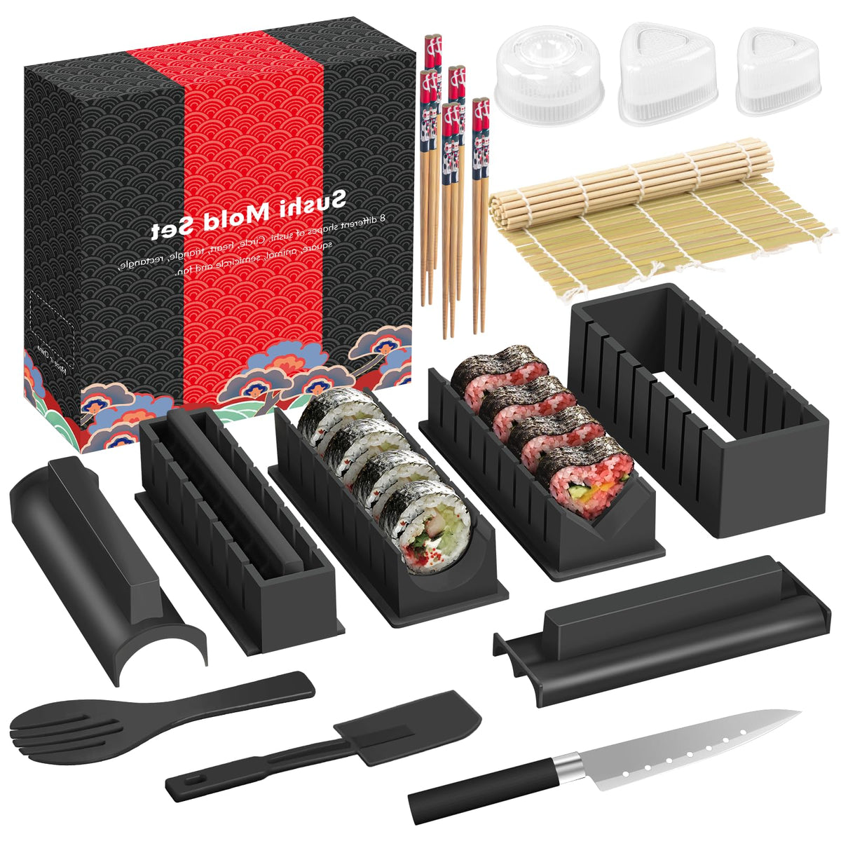 HI NINGER Sushi Deluxe Kit packaging for beginners and gift option