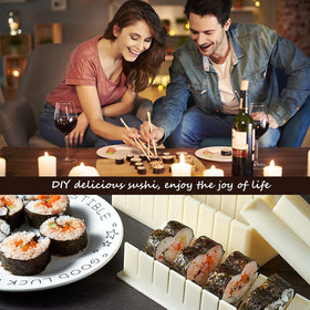 HI NINGER roll molds set with eight shapes for quick, family-friendly sushi