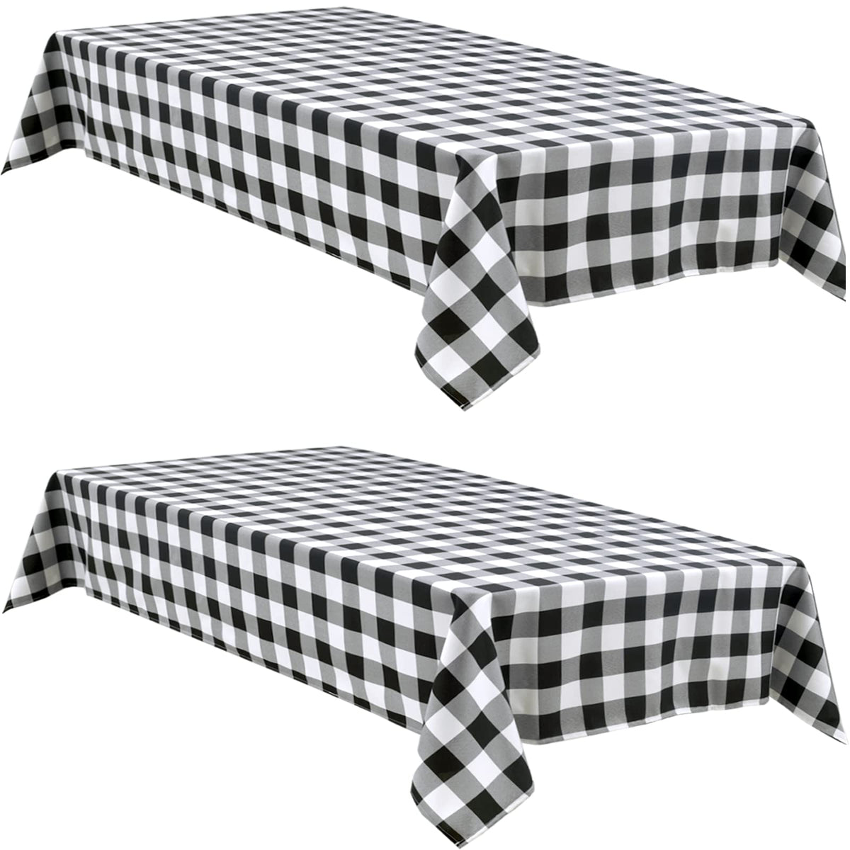 Hiasan buffalo plaid tablecloth waterproof 60x84 protecting outdoor dining spills