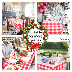 Hiasan machine washable tablecloth for quick cleanup after meals