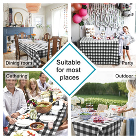 Hiasan outdoor gingham tablecloth ready for picnic gatherings