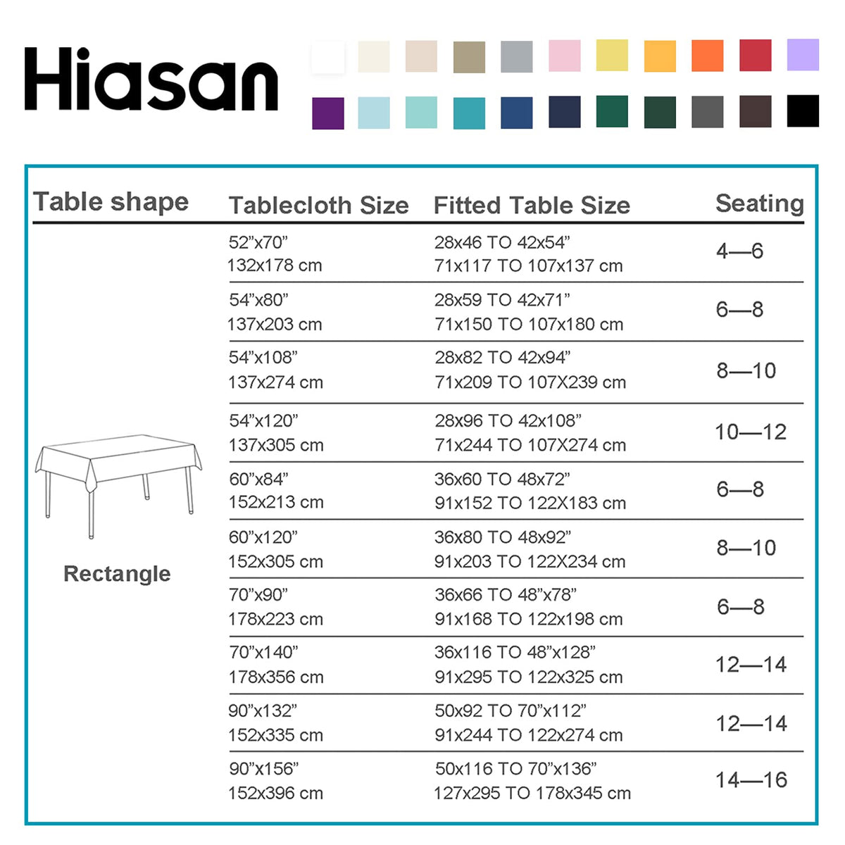 Hiasan waterproof stain-resistant tablecloth shields furniture during gatherings