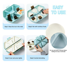 HIBILDER onigiri mold foldable design saves storage space.