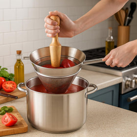 HIC Kitchen Chinois 18/8 stainless steel cone sieve is durable.