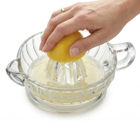 HIC Kitchen citrus juicer reamer with handle and pour spout for quick, mess-free juice