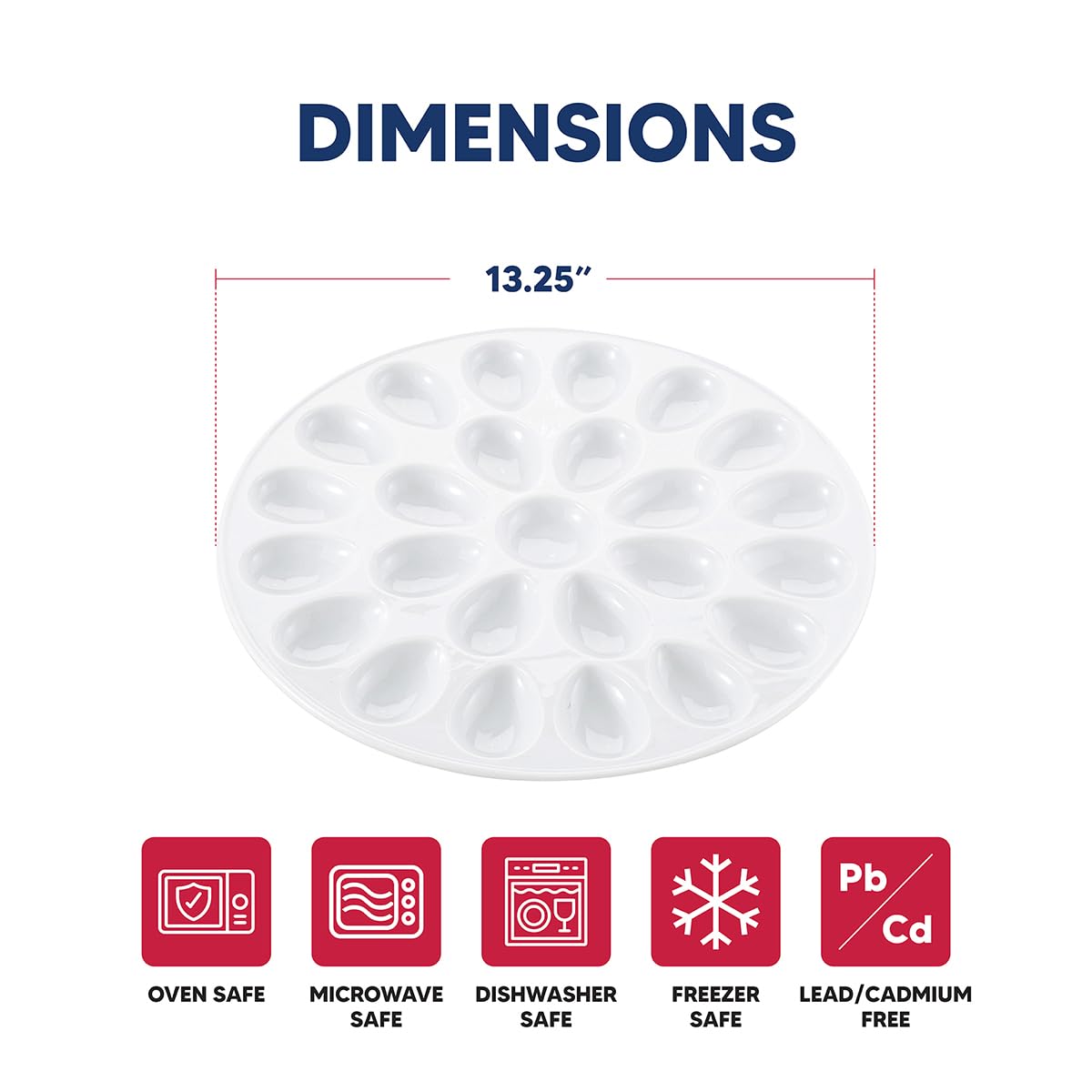 HIC Kitchen porcelain dish is dishwasher safe for simple cleanup.
