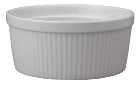 HIC Kitchen soufflé fine porcelain dish for baking and serving family portions.