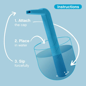 Single-straw-pack HiccAway ready for home or on-the-go use