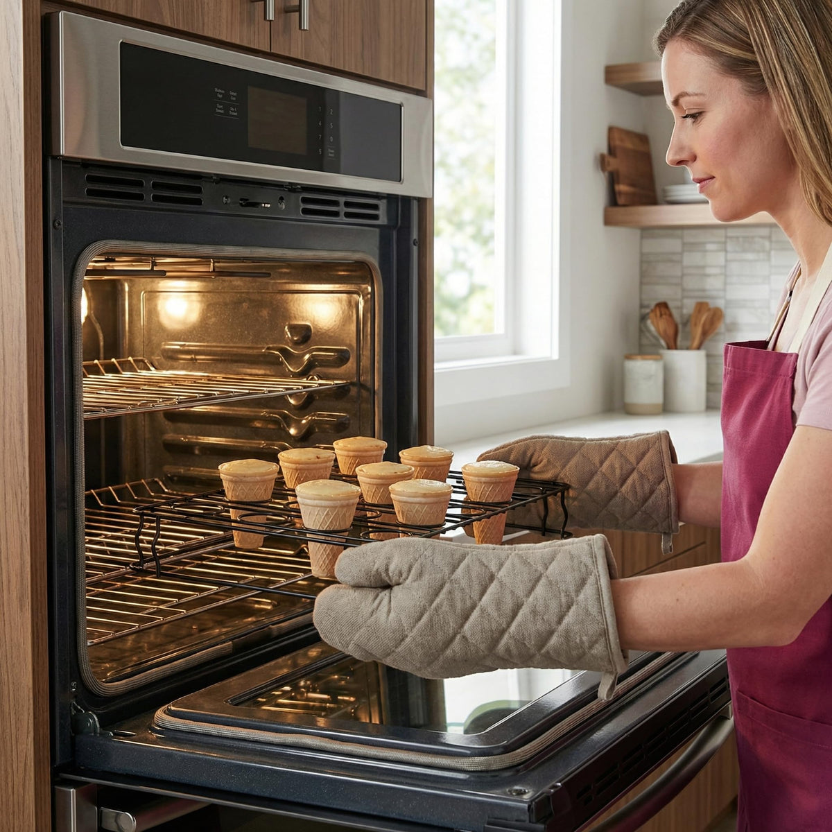 Compact Hiceeden baking rack fits busy kitchen counters