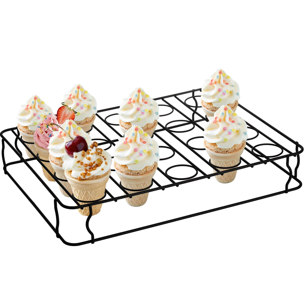 Hiceeden ice cream cone stand with 20 holes for baking and display
