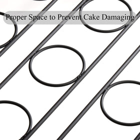 Metal cupcake cone holder by Hiceeden keeps pastries stable during baking