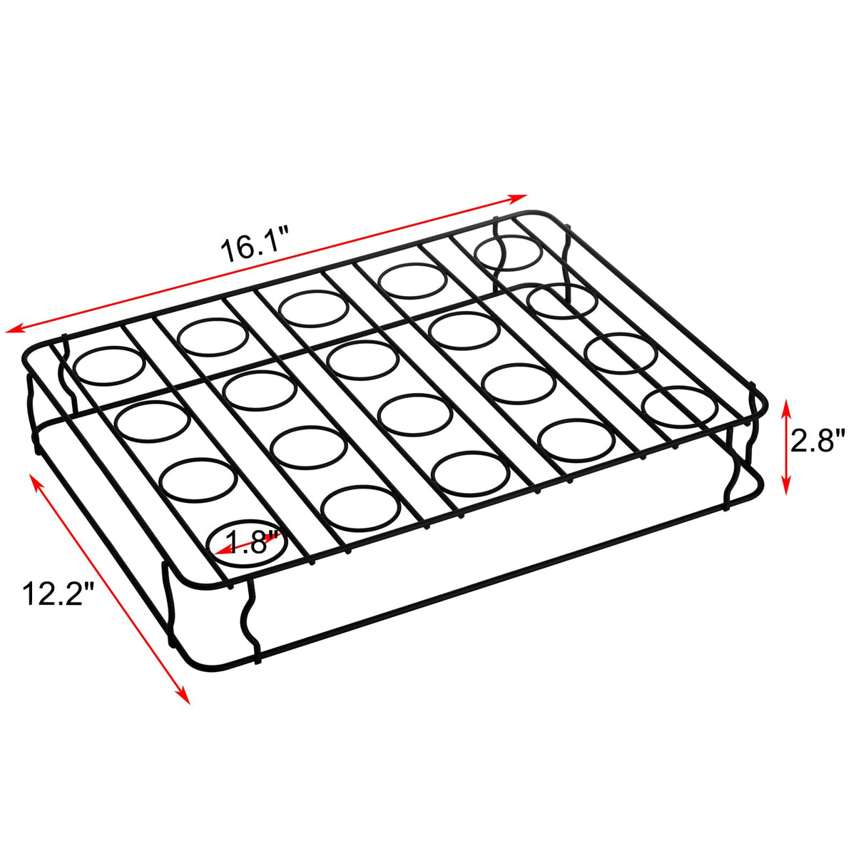 Hiceeden non-stick cone baking rack cleans easily after use