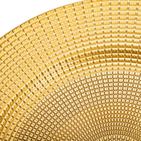 Hiceeden 12-pack gold charger plates provide ready-to-use event decor.