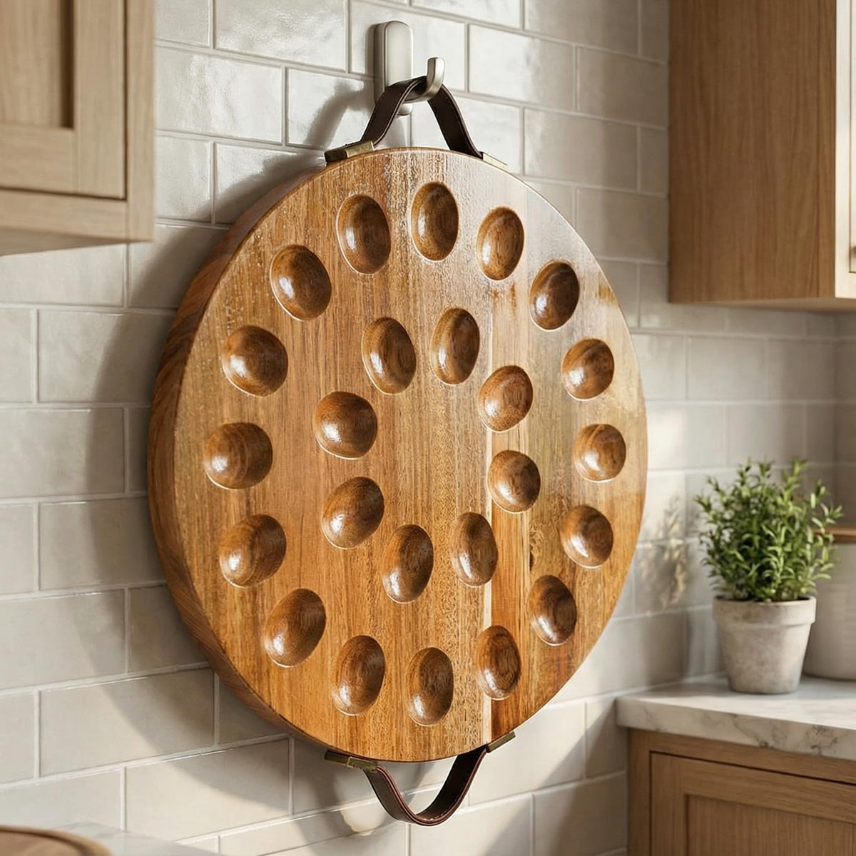 Hiceeden reversible board serves as a versatile snack tray.