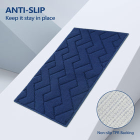 hicorfe absorbent polypropylene mat navy traps spills to protect floors