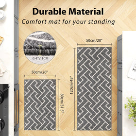 hicorfe kitchen rug 20x48 highlights gradient design that complements decor.