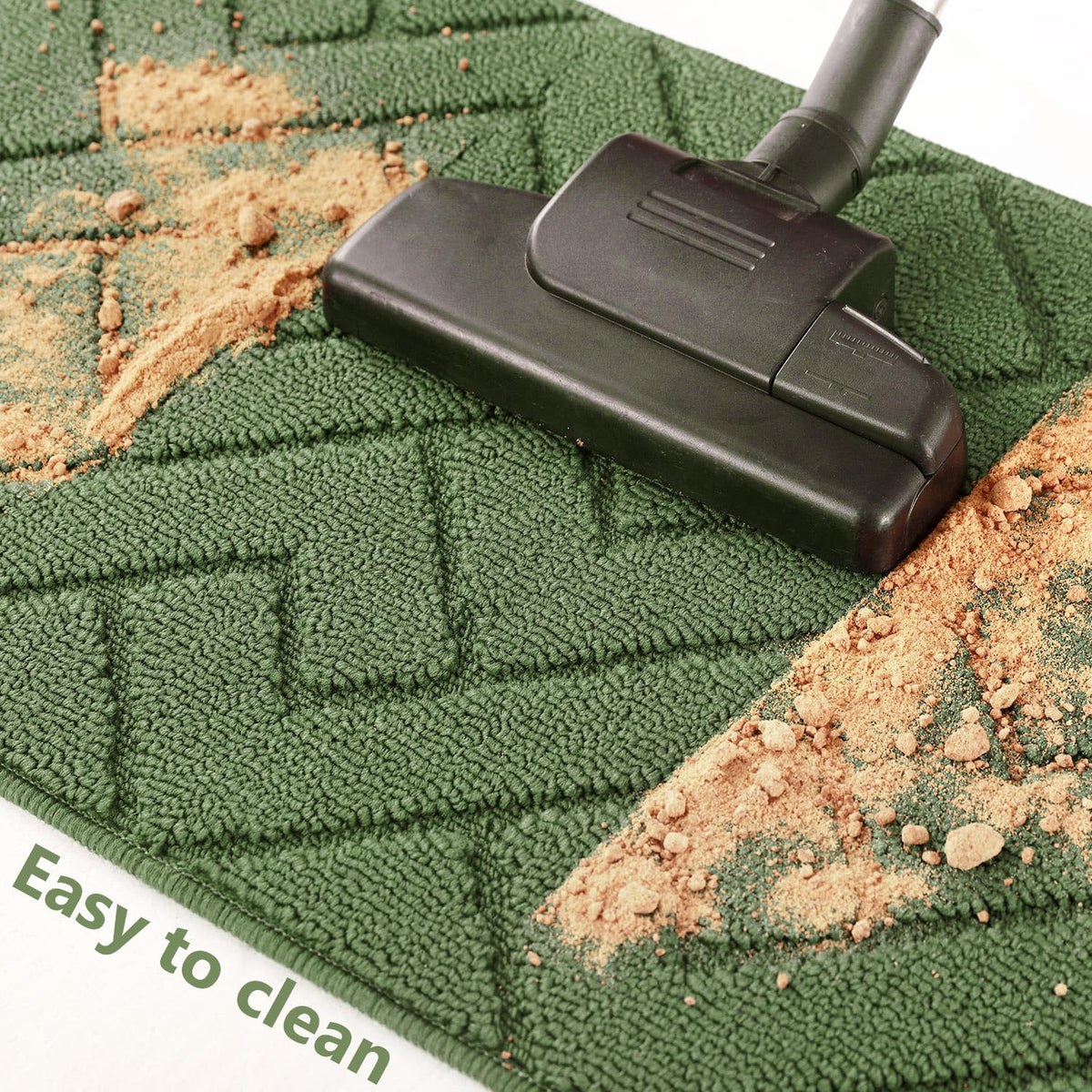 hicorfe absorbent polypropylene rug close up showing soft texture and stain resistance