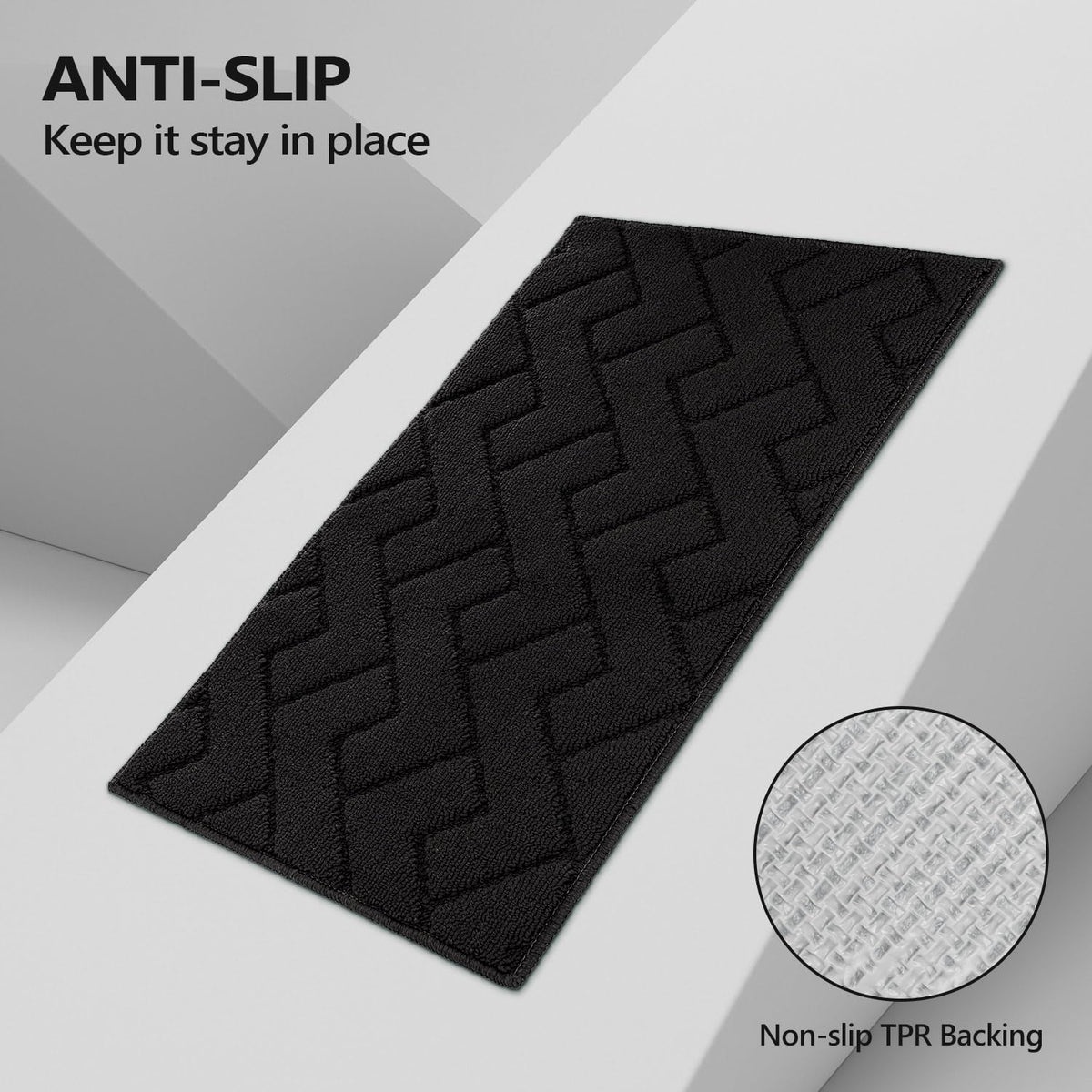 hicorfe polypropylene rug absorbs spills and dampness effectively.