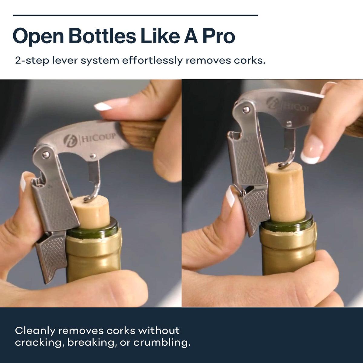 HiCoup corkscrew presented as gift-ready packaging for wine lovers
