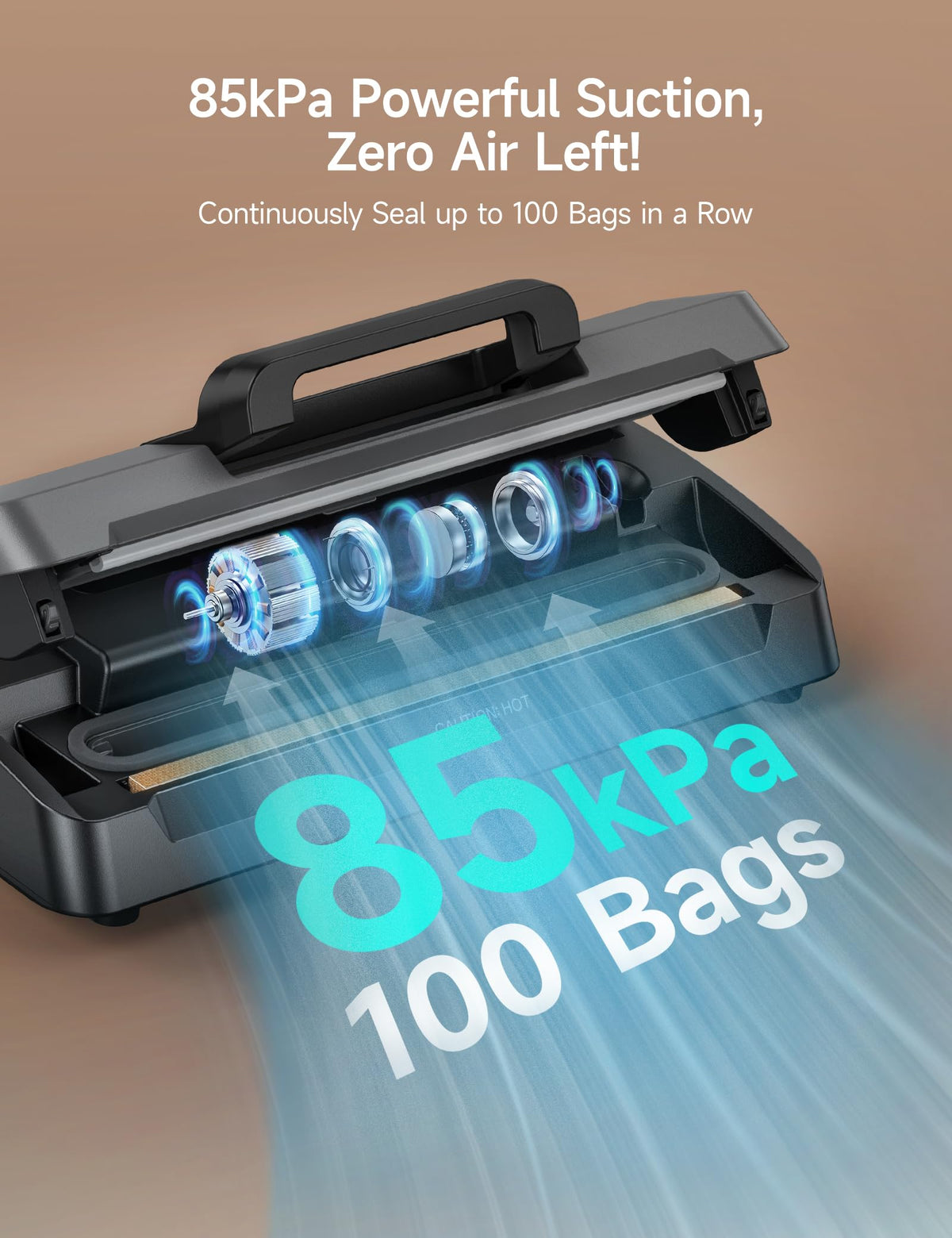 HiCOZY H700 accessories including bags and rolls for complete sealing