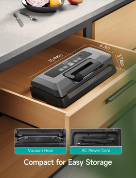 HiCOZY H700 sealing action showing efficient vacuum and heat