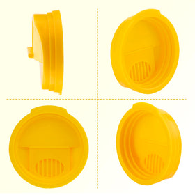 HiempTru leak-proof can lids protect drinks outdoors from sand and spills
