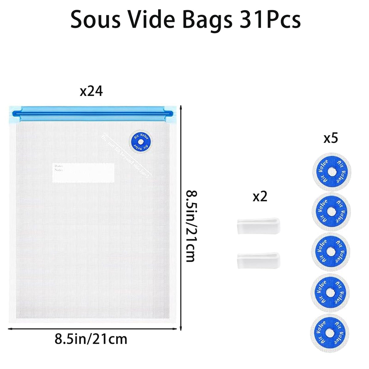 Higfra 11x10 inch bag ideal for bulk meat and produce